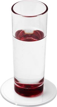 SOTTOBICCHIERE ROTONDO IN PLASTICA